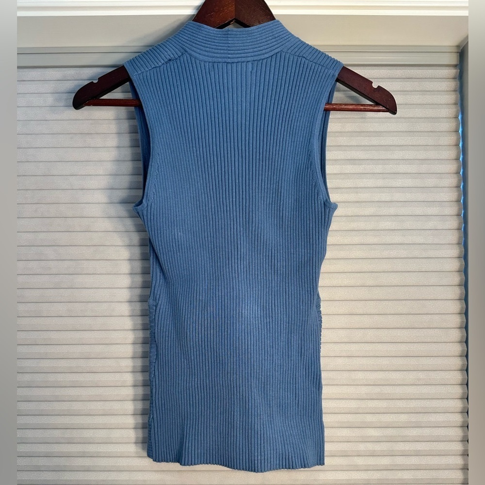 NWT silk blend ribbed knit tank - Picture 4 of 4